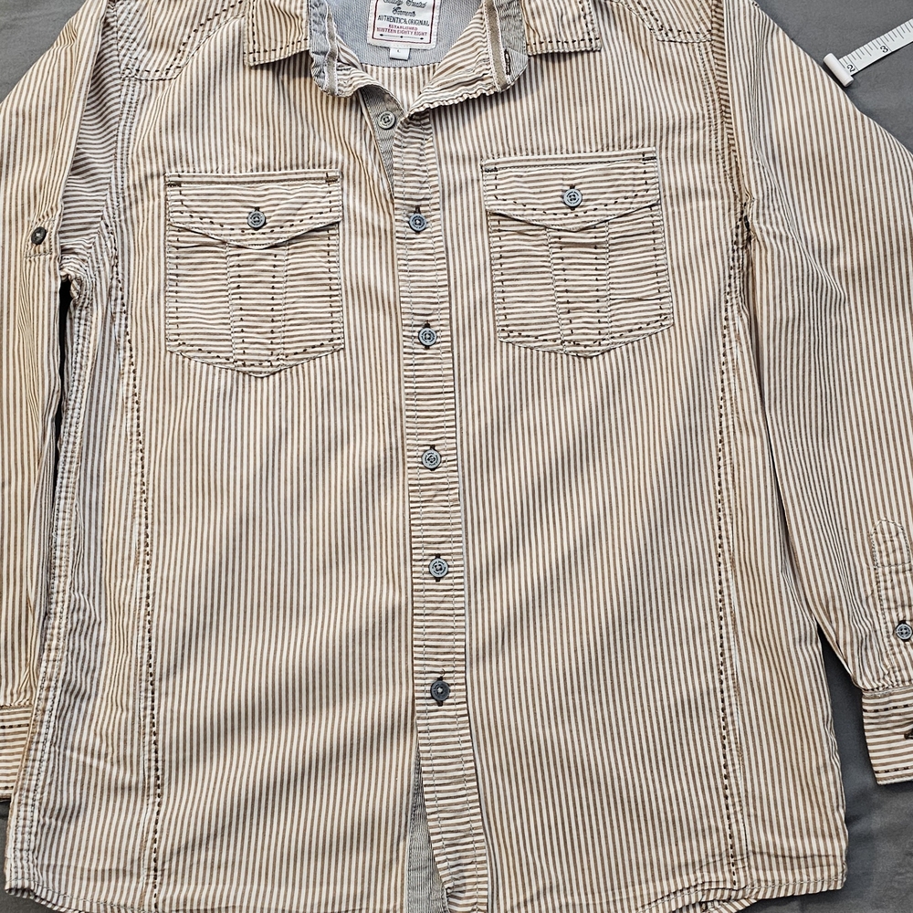 Striped Button-Up Shirt By Request